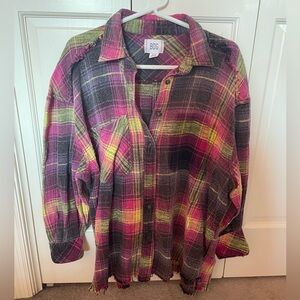 BDG Colorful Plaid Shirt
